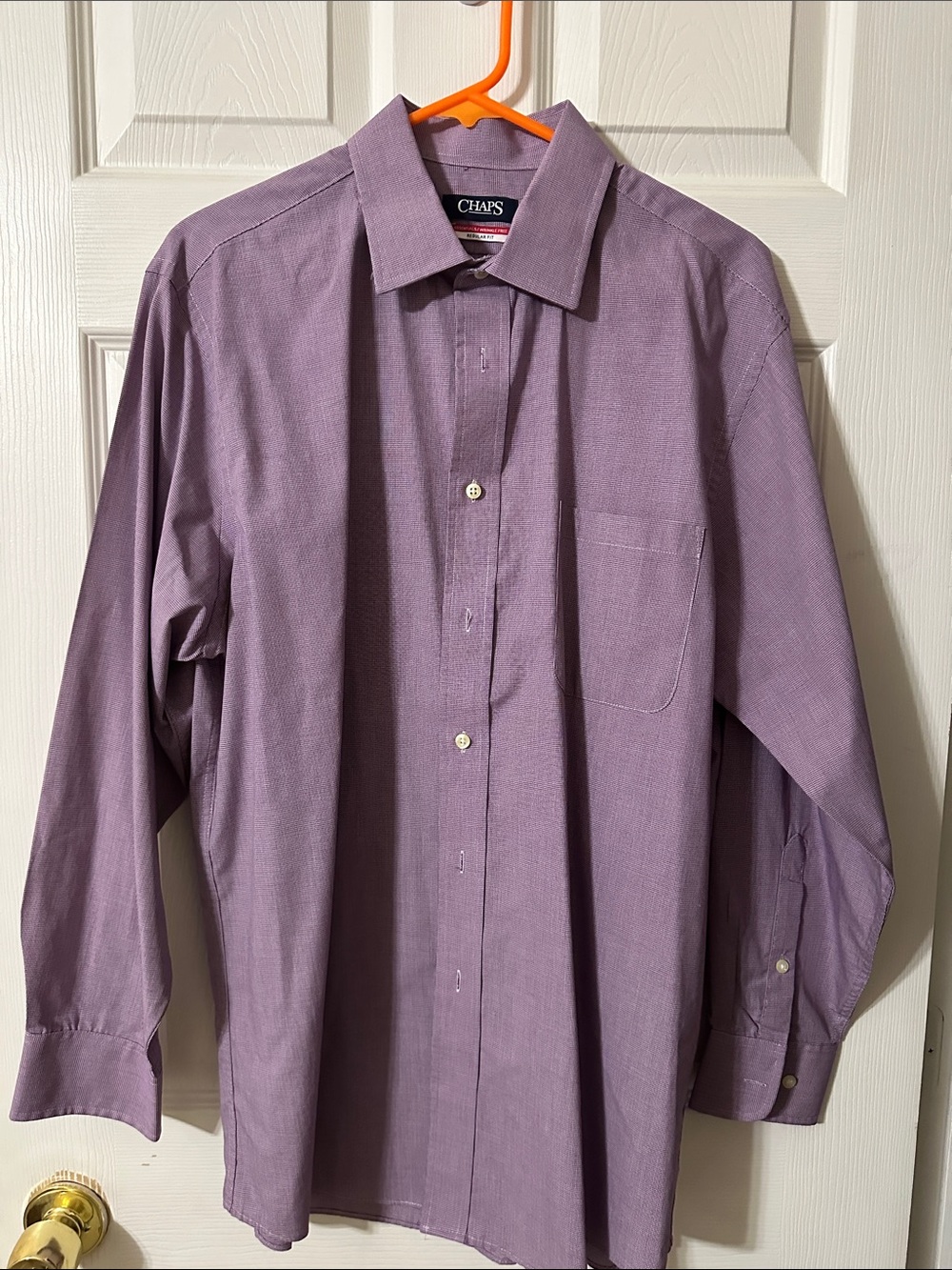 Chaps Men's Lavender Long-Sleeve Dress Shirt